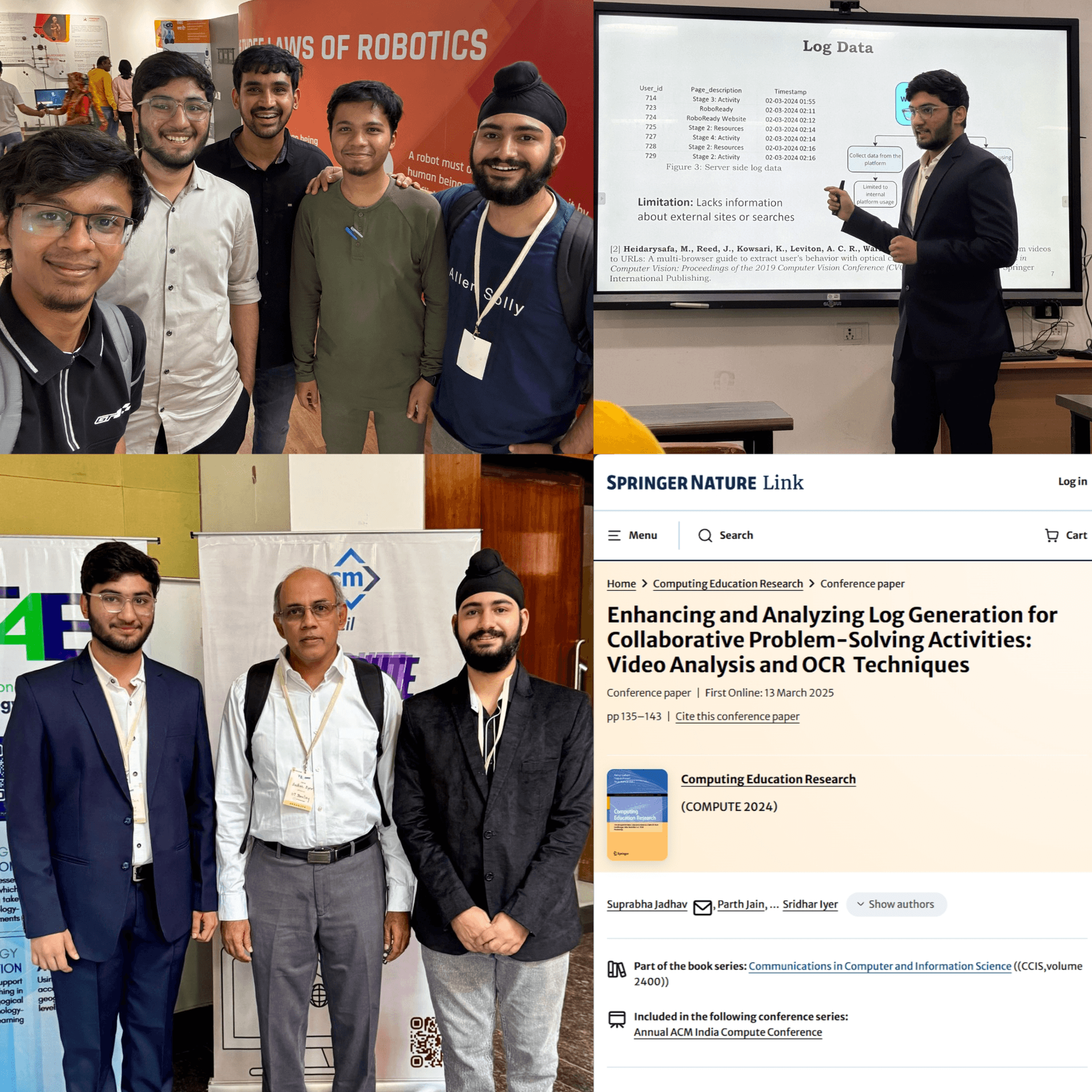 Published Research Paper at COMPUTE 2024, ACM India Conference