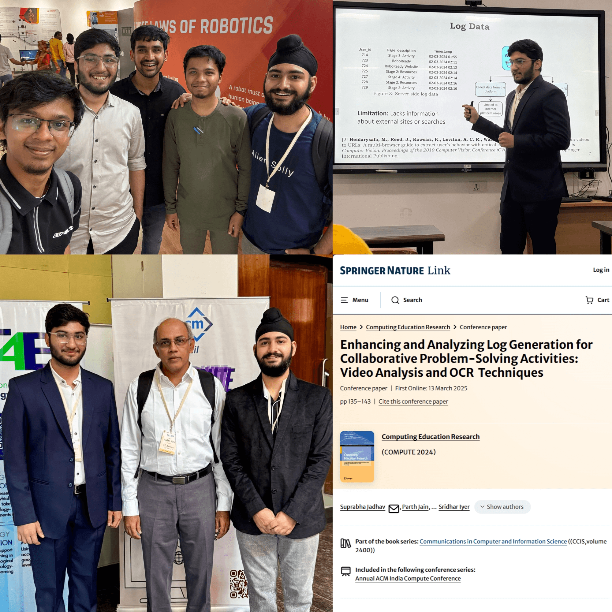 Published Research Paper at COMPUTE 2024, ACM India Conference